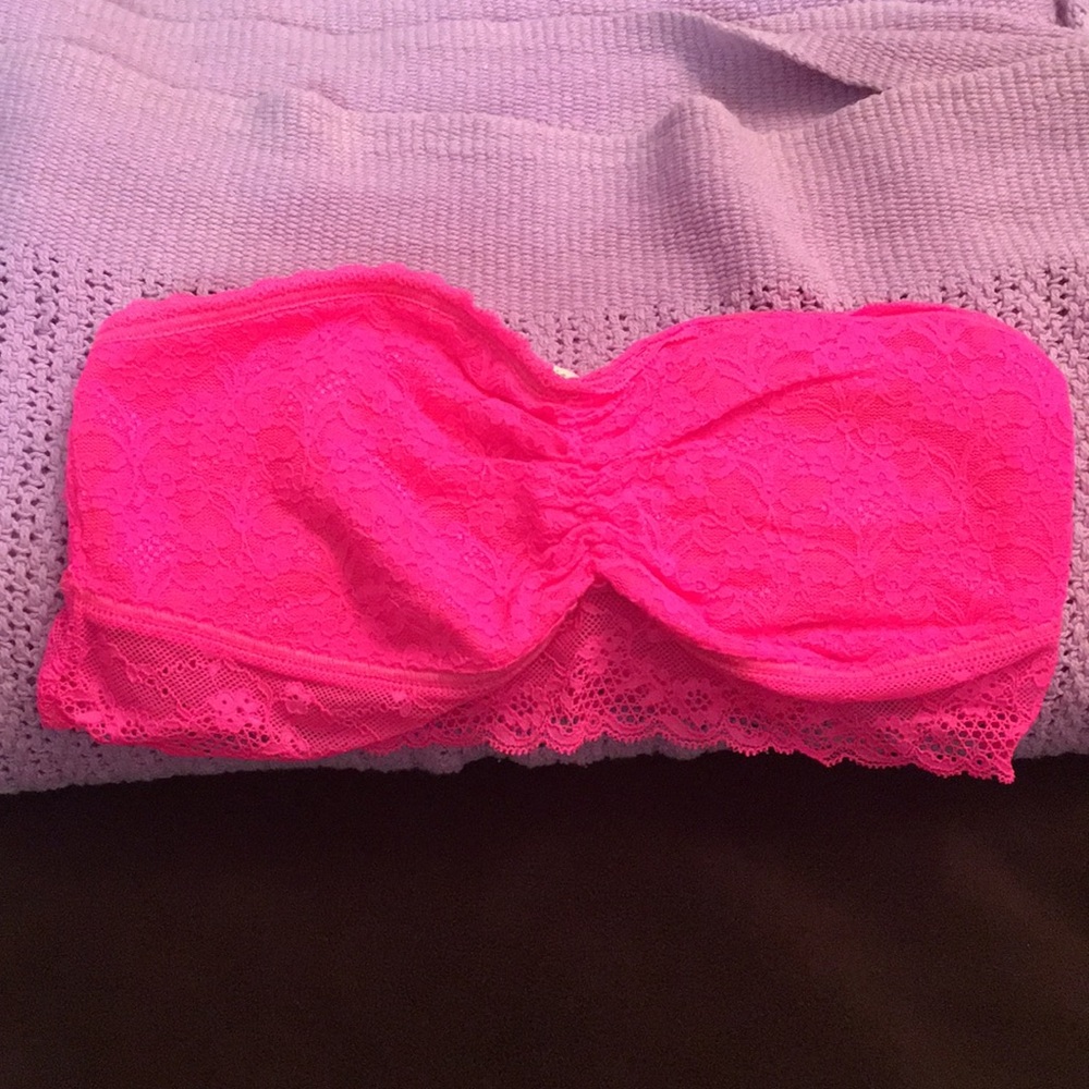 Aerie hot pink lace bandeau